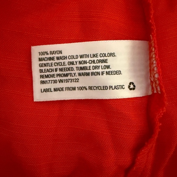 Ava & Viv Red One Shoulder Ruffle Top XXL NWT - Picture 5 of 5